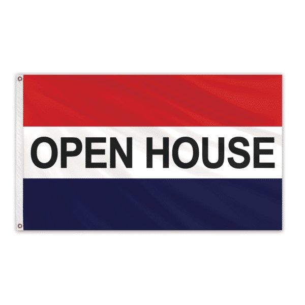 Open House Message Flag 3'x5' Standard Flag